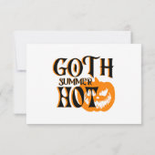 Hete Goth Zomer-Horror Lachende Pompoen (Achterkant)