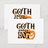 Hete Goth Zomer-Horror Lachende Pompoen (Voorkant / Achterkant)
