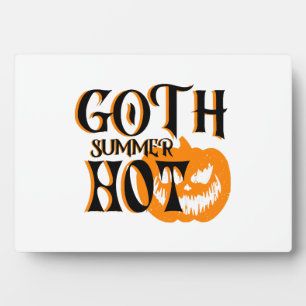 Hete Goth Zomer-Horror Lachende Pompoen Fotoplaat
