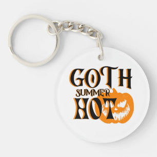 Hete Goth Zomer-Horror Lachende Pompoen Sleutelhanger