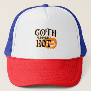 Hete Goth Zomer-Horror Lachende Pompoen Trucker Pet
