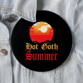 hete goth zomer ronde button 6,0 cm (In situ)