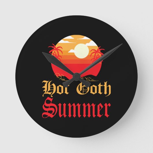 hete goth zomer  ronde klok (Voorkant)