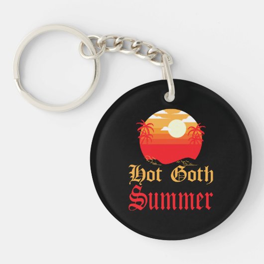 hete goth zomer sleutelhanger (Voorkant)