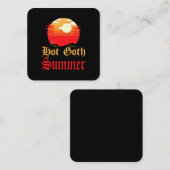 hete goth zomer vierkante visitekaartje (Voorkant / Achterkant)