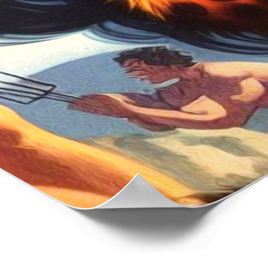 hete grotvrouw poster (Hoek)