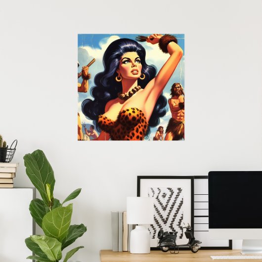 hete grotvrouw poster (Thuiskantoor)