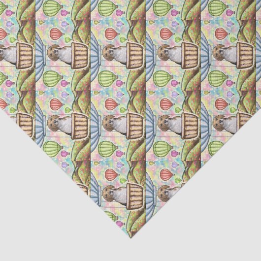 hete haarballon tissuepapier (Detail)