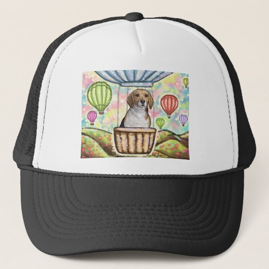 hete haarballon trucker pet (Voorkant)