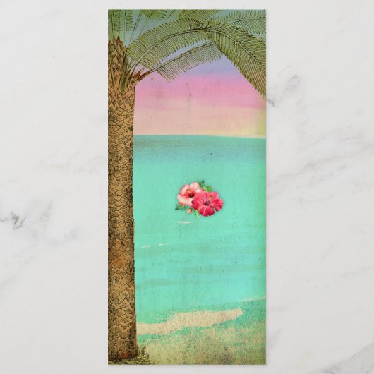 Hete Havana Nights Drink Menu Kaart (Achterkant)