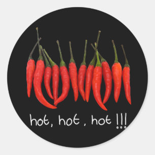 hete, hete, hete, hete chili sticker