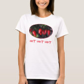 Hete hete rode chilipepers plant t-shirt (Voorkant)