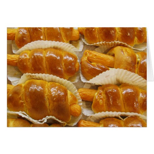 Hete hond Cake ... Asian Dessert Food Kaart (Voorkant Horizontaal)