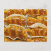 Hete hond Cake ... Aziatische dessert Food Briefkaart (Voorkant)