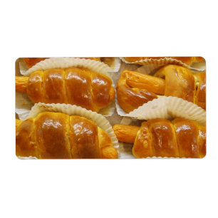 Hete hond Cake ... Aziatische dessert Food Etiket