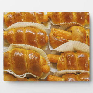 Hete hond Cake ... Aziatische dessert Food Fotoplaat