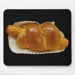 Hete hond Cake ... Aziatische dessert Food Muismat