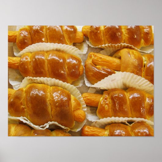 Hete hond Cake ... Aziatische dessert Food Poster (Voorkant)