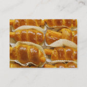 Hete hond Cake ... Aziatische dessert Food Visitekaartje (Achterkant)