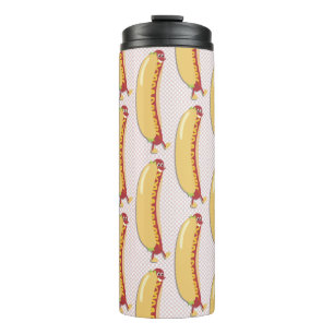 Hete Hond Fun Cheeky Retro Karakter Thermosbeker