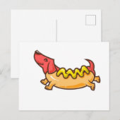 Hete hond-Grappige hond Briefkaart (Voorkant / Achterkant)