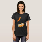 Hete-hond Hoge Duik T-shirt (Voorkant volledig)
