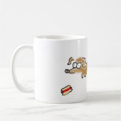 Hete hond met hotdog koffiemok (Links)