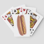 Hete hond met mosterd pokerkaarten (Achterkant)