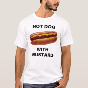 Hete hond met mosterd t-shirt