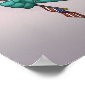 Hete hond op een Poster van de Stick (Hoek)