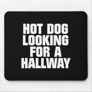 Hete Hond Op Zoek Naar Een Gang Funny Hot Dog Lief Muismat