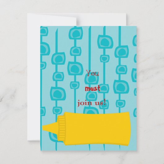 Hete hond. Partij Kaart (Achterkant)