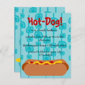 Hete hond. Partij Kaart (Voorkant / Achterkant)