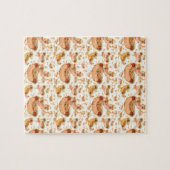 Hete hond Pattern - drijvende hotdogs Legpuzzel (Horizontaal)