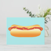 Hete Honden Barbecue Feest Kaart (Staand voorkant)
