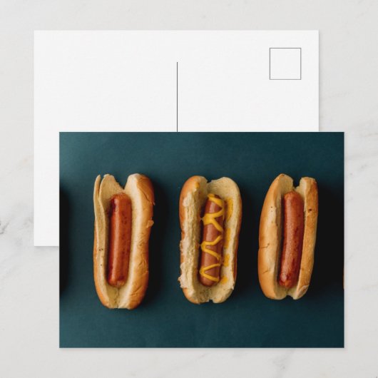 Hete honden en Buns Briefkaart (Voorkant / Achterkant)