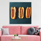Hete honden en Buns Canvas Afdruk (Insitu (Woonkamer))