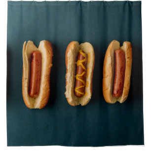 Hete honden en Buns Douchegordijn