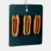 Hete honden en Buns Keramisch Ornament (Rechts)