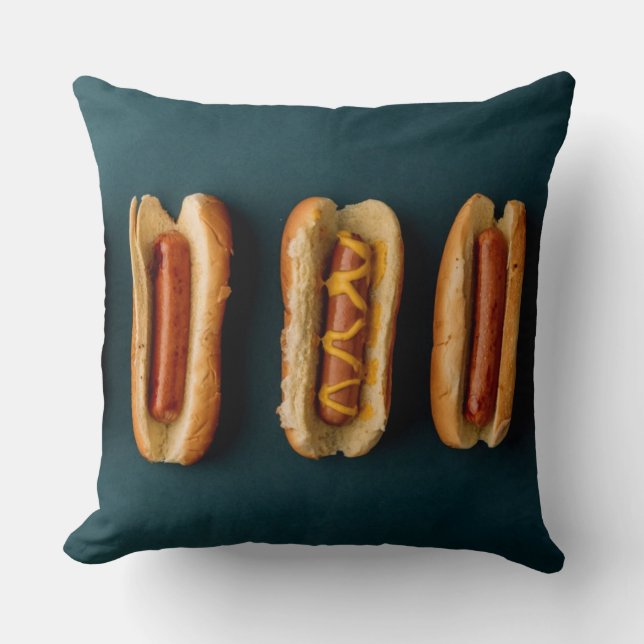 Hete honden en Buns Kussen (Voorkant)