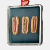 Hete honden en Buns Metalen Ornament (Links)