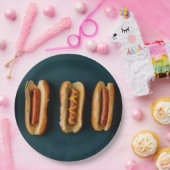 Hete honden en Buns Papieren Bordje (Feest)