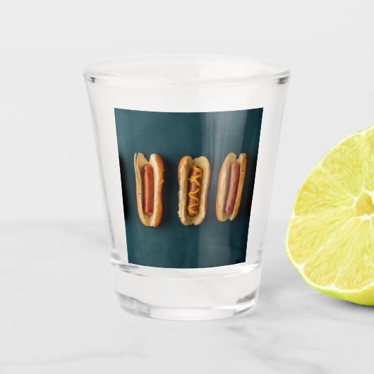 Hete honden en Buns Shot Glas (Voorkant)