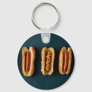 Hete honden en Buns Sleutelhanger