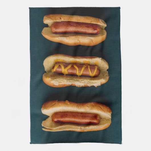 Hete honden en Buns Theedoek (Verticaal)