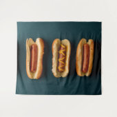 Hete honden en Buns Wandkleed (Voorkant (horizontaal))