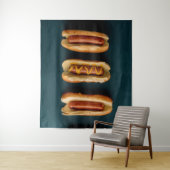 Hete honden en Buns Wandkleed (In situ)