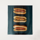 Hete honden en Buns Wandkleed (Voorkant)