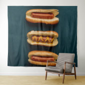 Hete honden en Buns Wandkleed (In Situ (horizontaal))