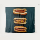 Hete honden en Buns Wandkleed (Voorkant (horizontaal))